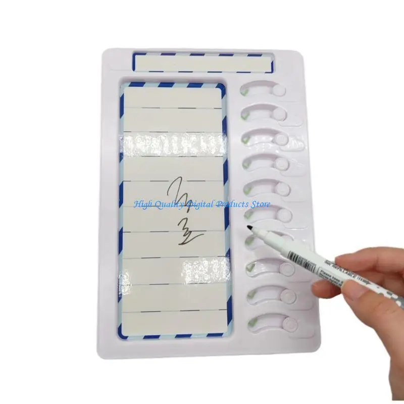 مخطط عمل روتيني قابل للمسح من U2JE للقيام بقائمة لوحة التخطيط مع أداة ADHD المنزلقة #5