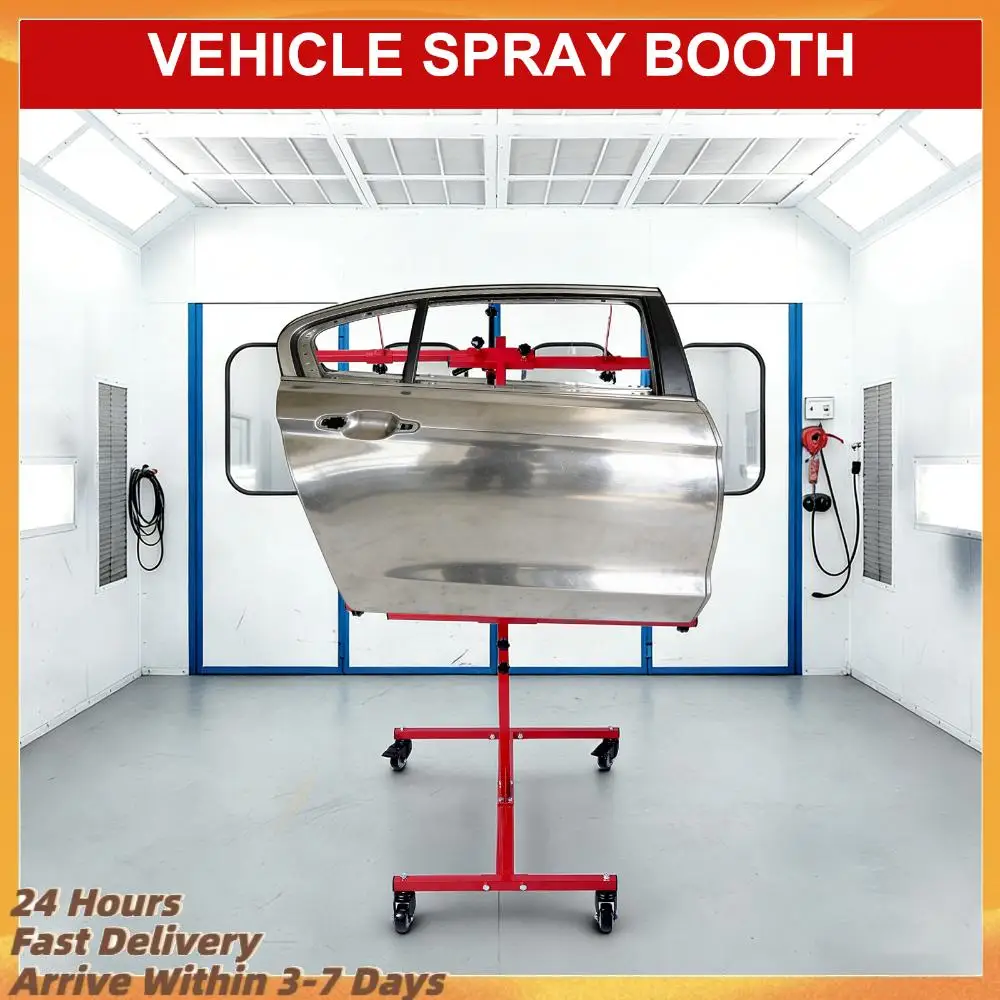 

Multifunction Paint Holder Adjustable 90 Degree Rotating with 4 Wheels Hang Automotive Panels Fenders Bumpers Car Parts