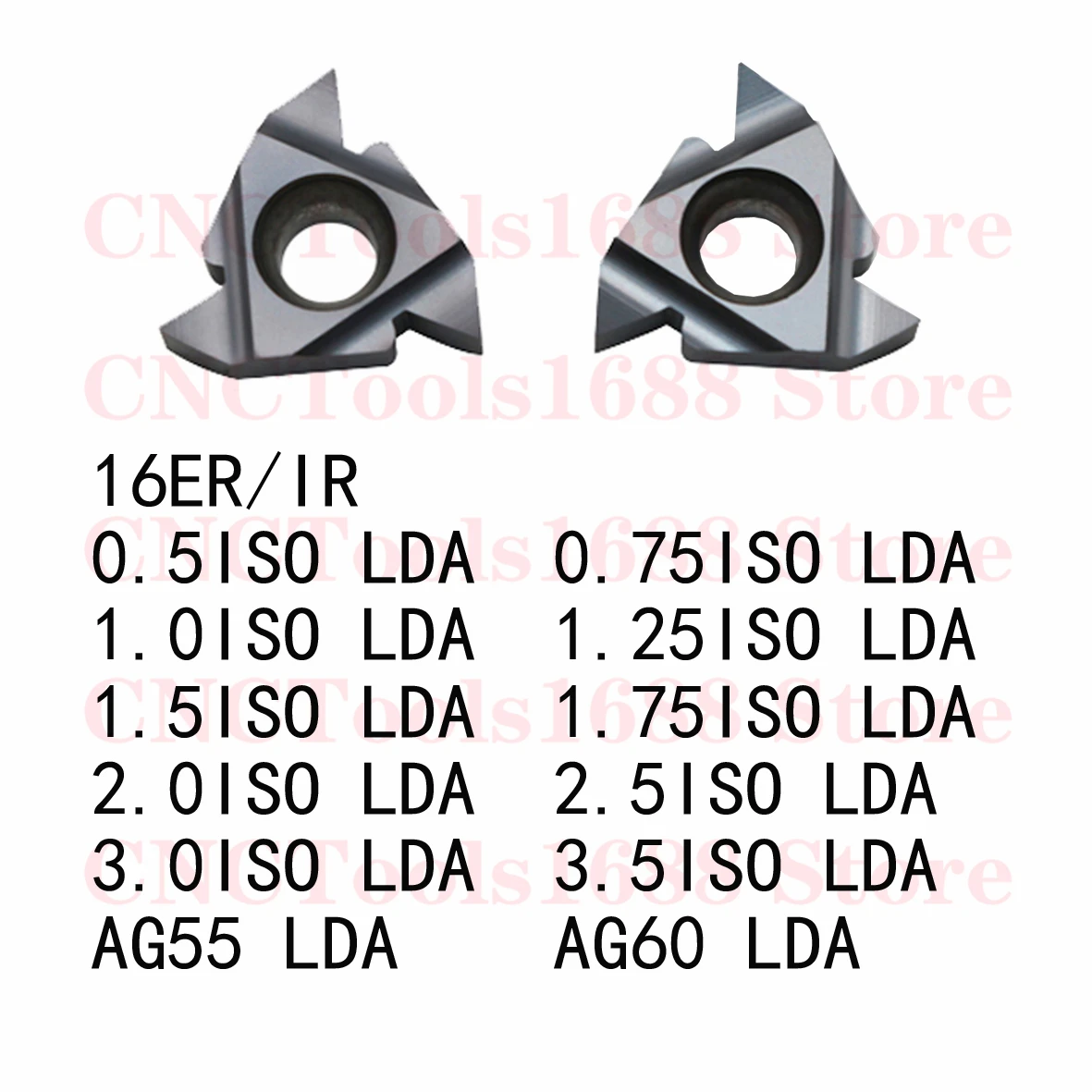 

DESKAR 16ER0.5ISO 16IR0.5ISO Карбидная вставка LDA Пластины 16ER