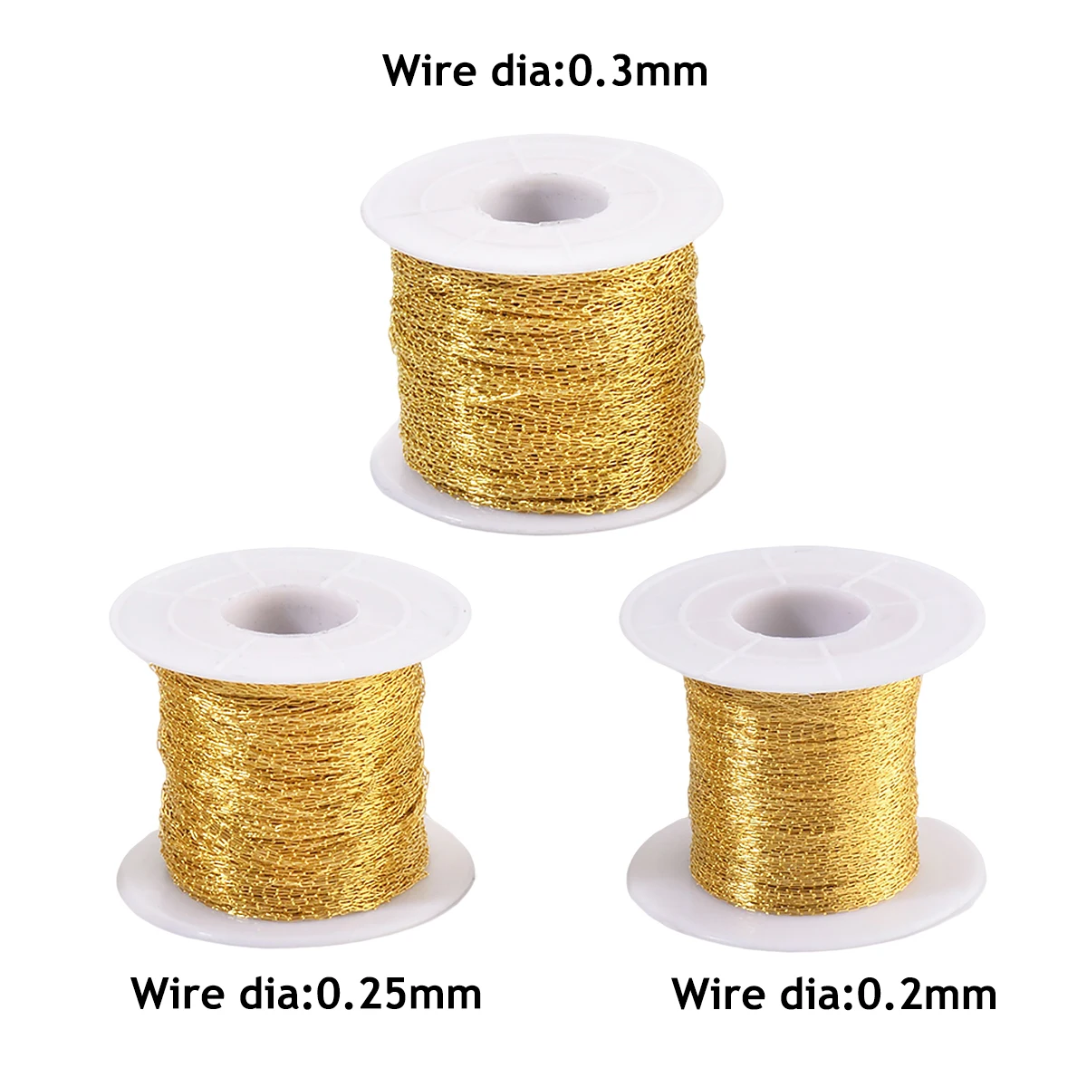 Großhandel 5 Meter/Lot Edelstahl Dünner Perlenkabel-Draht Durchmesser 0,2/0,25/0,3 DIY Halskette Armband Schmuckherstellung – Detail 1