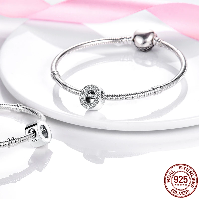 ขายร้อน100% 925เงินสเตอร์ลิง26ตัวอักษร A-Z Series Charms Fit สร้อยข้อมือ Pandora สร้อยข้อมือกำไลข้อมือสำหรับเครื่องประดับสตรีของขวัญ