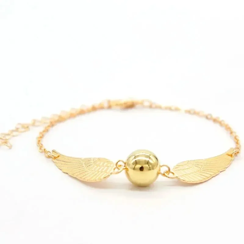 Personality Quidditch Golden Snitch Bracelet Hogwarts Magic Academy Hermione Snitch Bangle for Fans Gift Jewelry Accessories view 3
