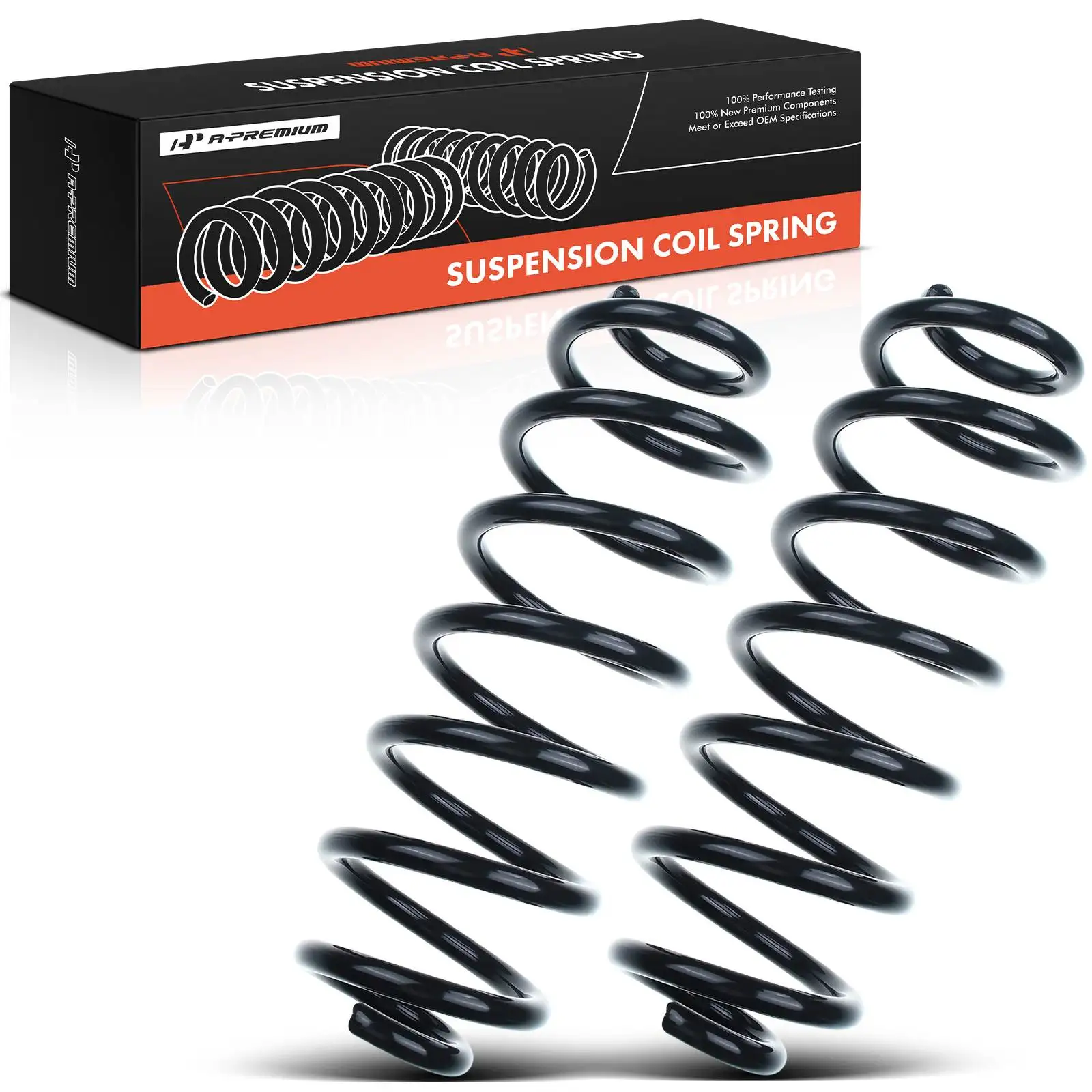 A-Premium 2Pcs Rear Left & Right Coil Springs for Volkswagen Passat 2012-2019 Tiguan 2009-2017 Tiguan Limited 2017-2018
