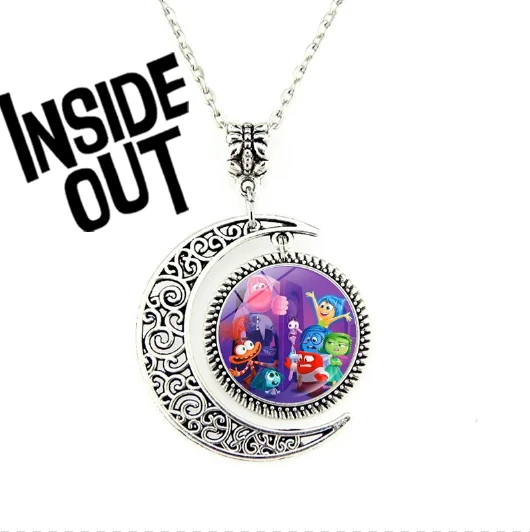 

Hot Disney Inside Out 2 Pendant Jewelry Necklace Women Cute Cartoon Peripheral Sweater Chain Gifts Manufacturers Wholesale