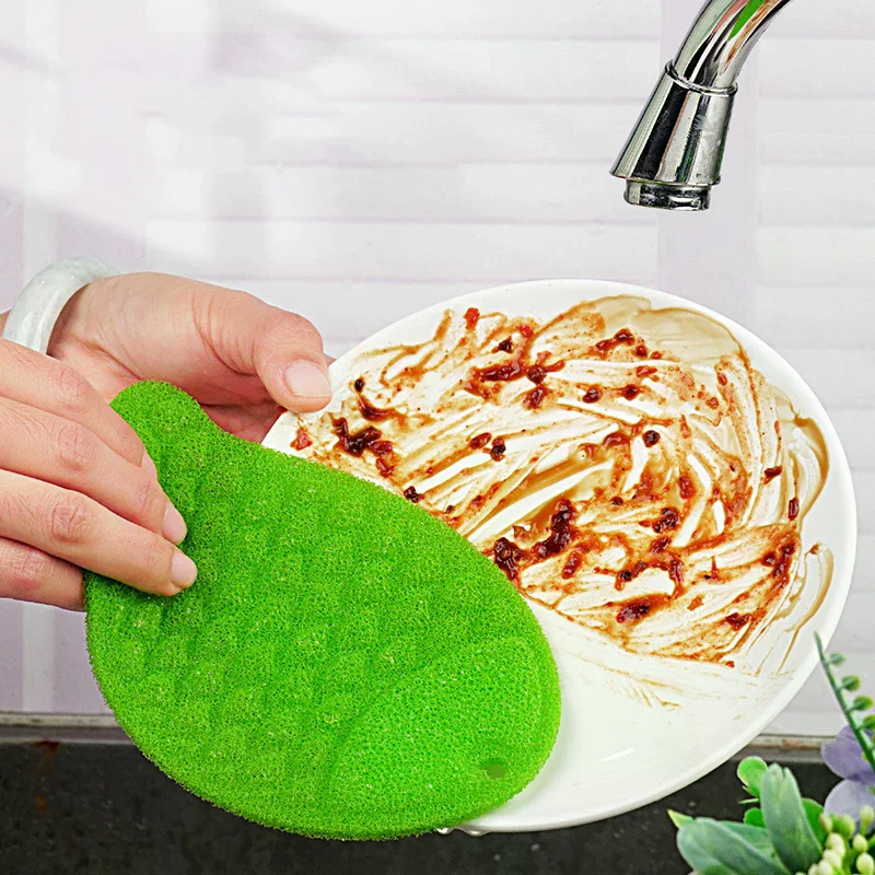 6pcs/Set Colorful Fish-patterned Bubble Sponge Dishcloth, Non-stick Kitchen Dish Towel, Household Cleaning Sponge.
