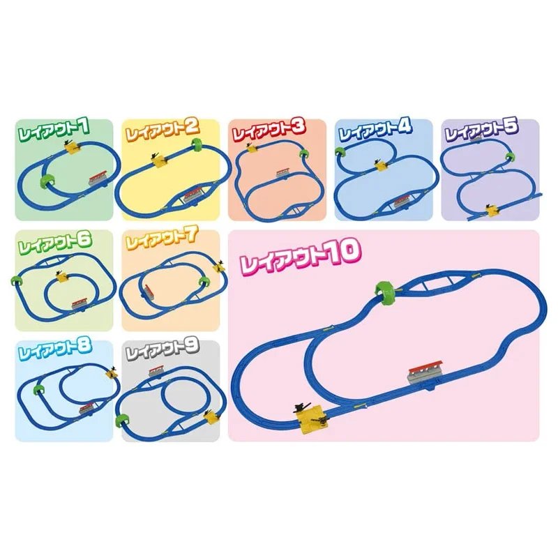 TAKARA TOMY three-section electric train multi-track set 161325 male toy can be matched with 10 track schemes