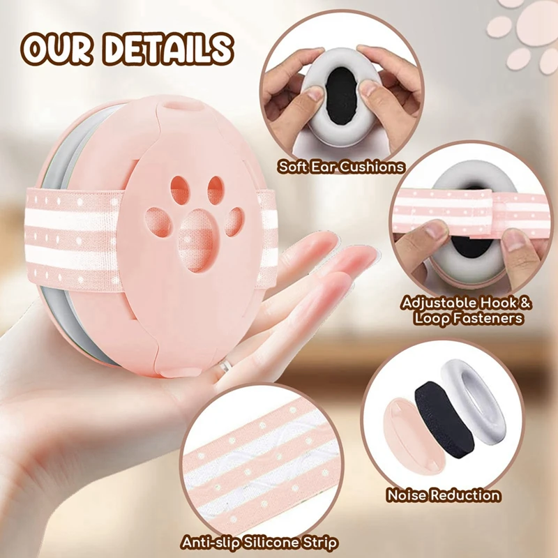 Noise-Reducing Headphones Suitable for Babies, Used to Protect Hearing and Improve Sleep.-SPMI