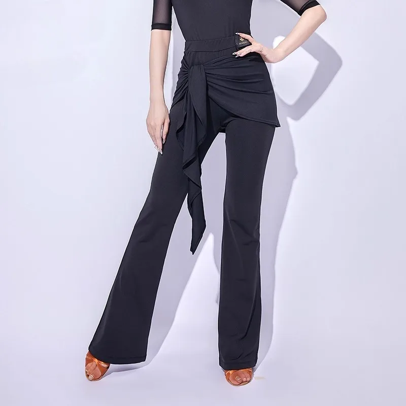 customized-latin-dance-suit-practice-clothes-children's-adult-professional-performance-clothes-long-pants