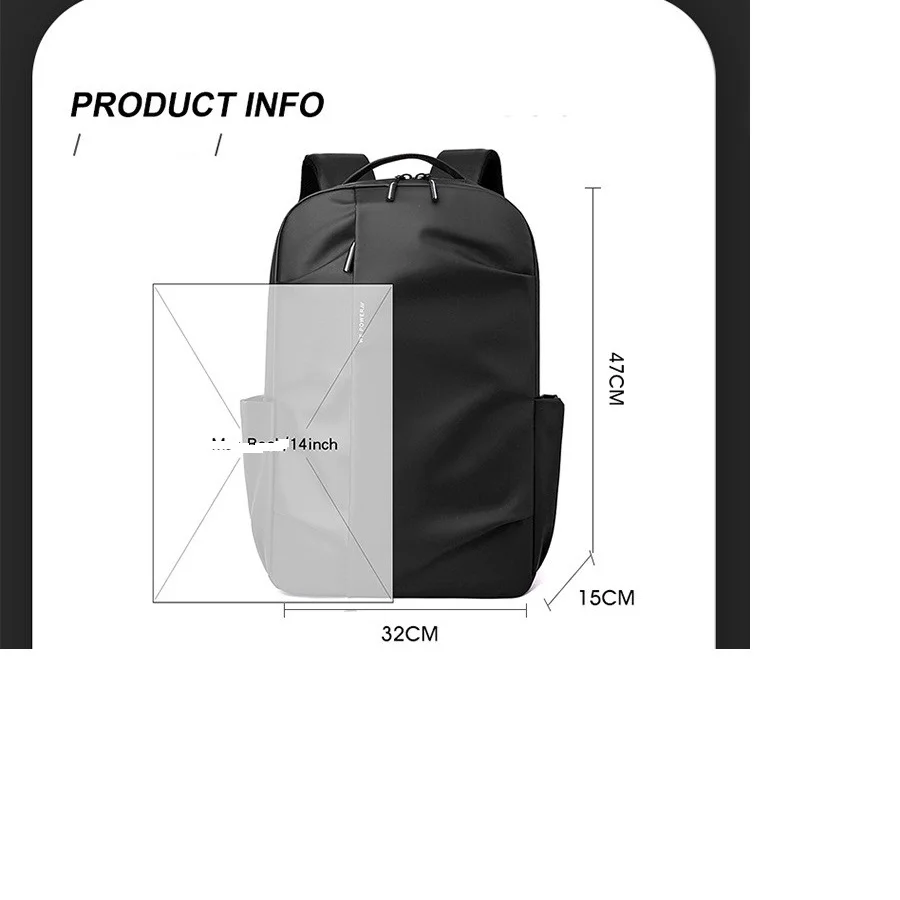 New lightweight and high-capacity backpack, advanced computer backpack, 16 inches, 17.3 inches, 15.6 inches, simple and casual c