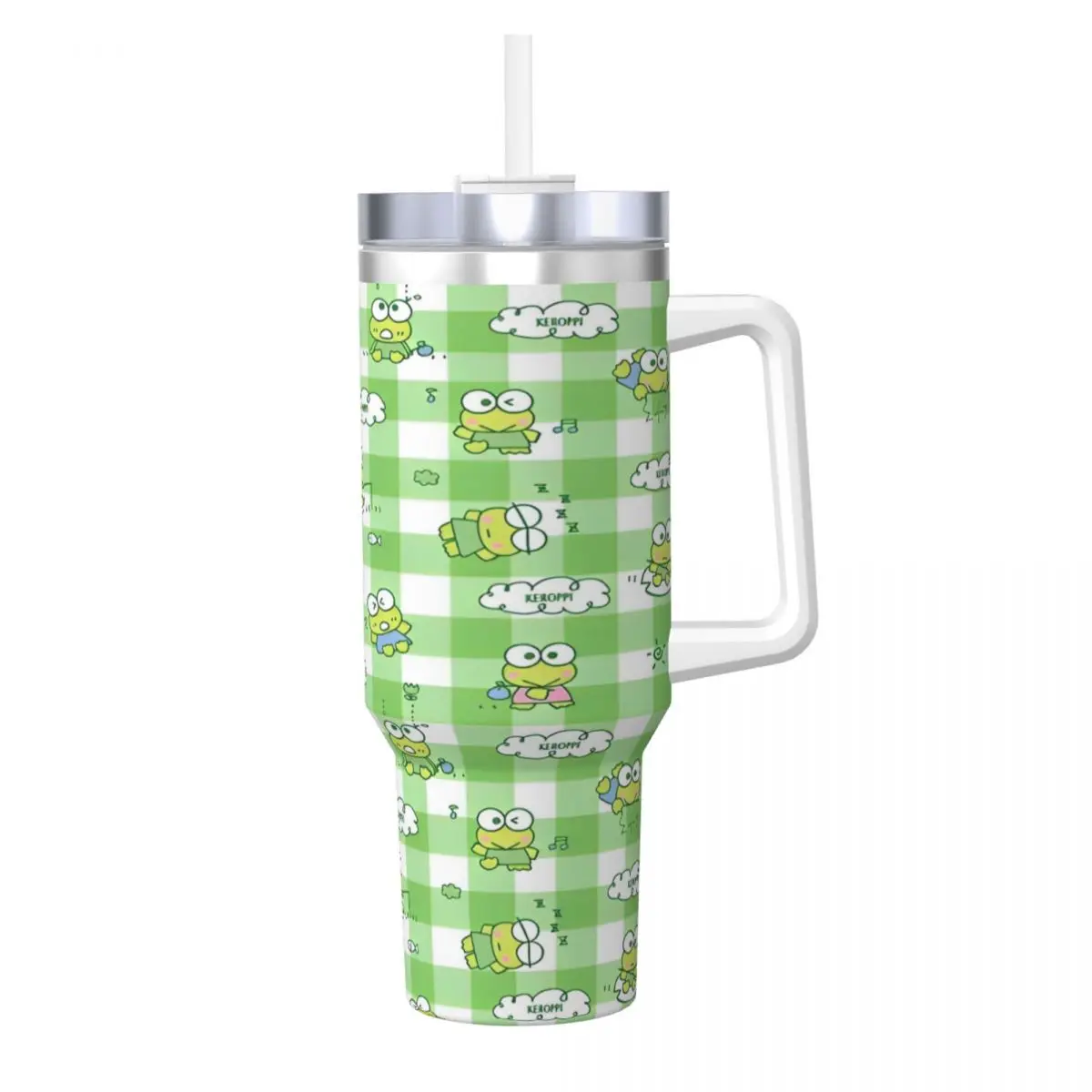 Stainless Steel Tumbler Sanrio Keroppi Thermal Cups Keep Heat Hot Drinks Mugs Cup Camping Graphic Water Bottle