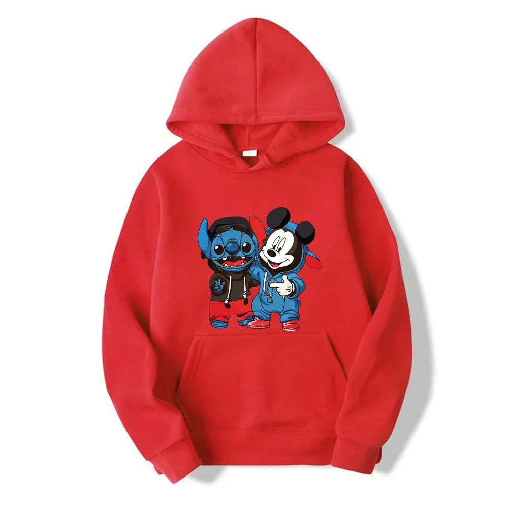 Disney Mickey Mouse Dames Hoodies Y2k Tops Cartoon Mode Sweatshirt Vrouwelijke Kawaii Kleding Herfst Winter Streetwear Trui