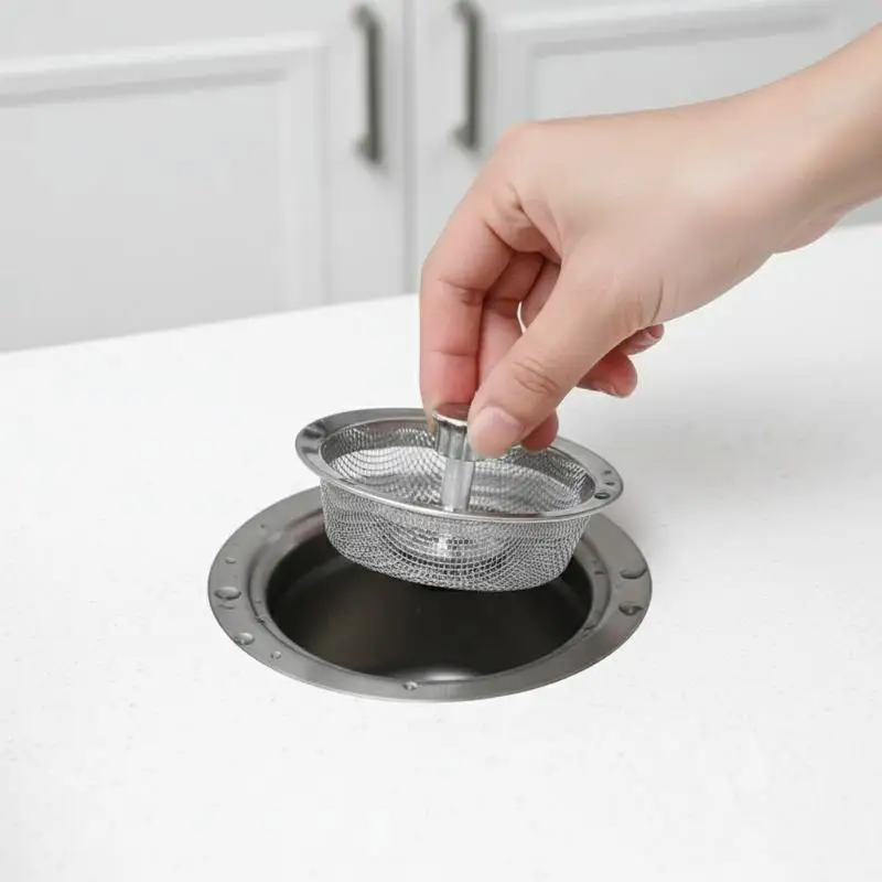 

Kitchen Sink Stainless Steel Filter Sewer Mesh Strainers Disposable Sink Filter Mesh Bags Bathroom Floor Drain Hair Waste Filter