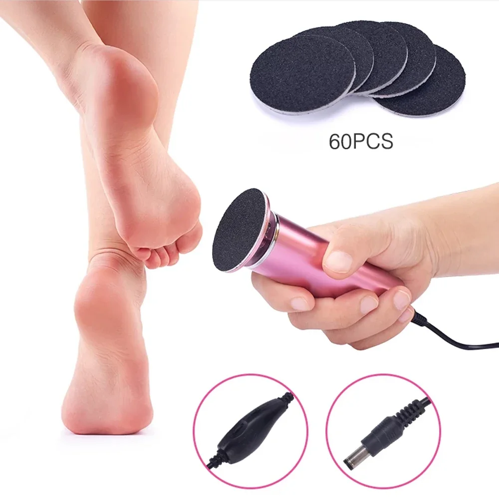 Pedicure Tools Foot Care File Leg Heels Remove Dead Skin Callus Remover Feet Clean Care Machine & Replacement Sandpaper