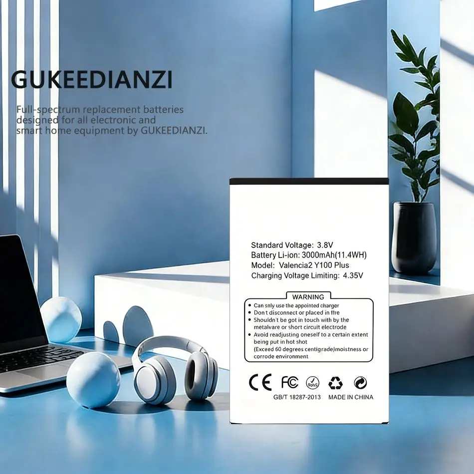 Легкий аккумулятор для мобильного телефона Doogee Nova Y100 Plus, 3000 мАч, быстрая зарядка