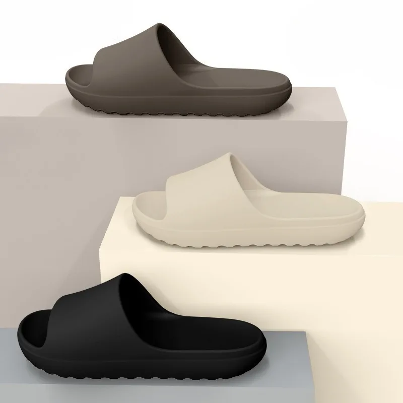 

2026 Fashion Large Size Slippers Men's Outside Wear Thick Bottom Women's Summer Indoor Home Coconut Slippers