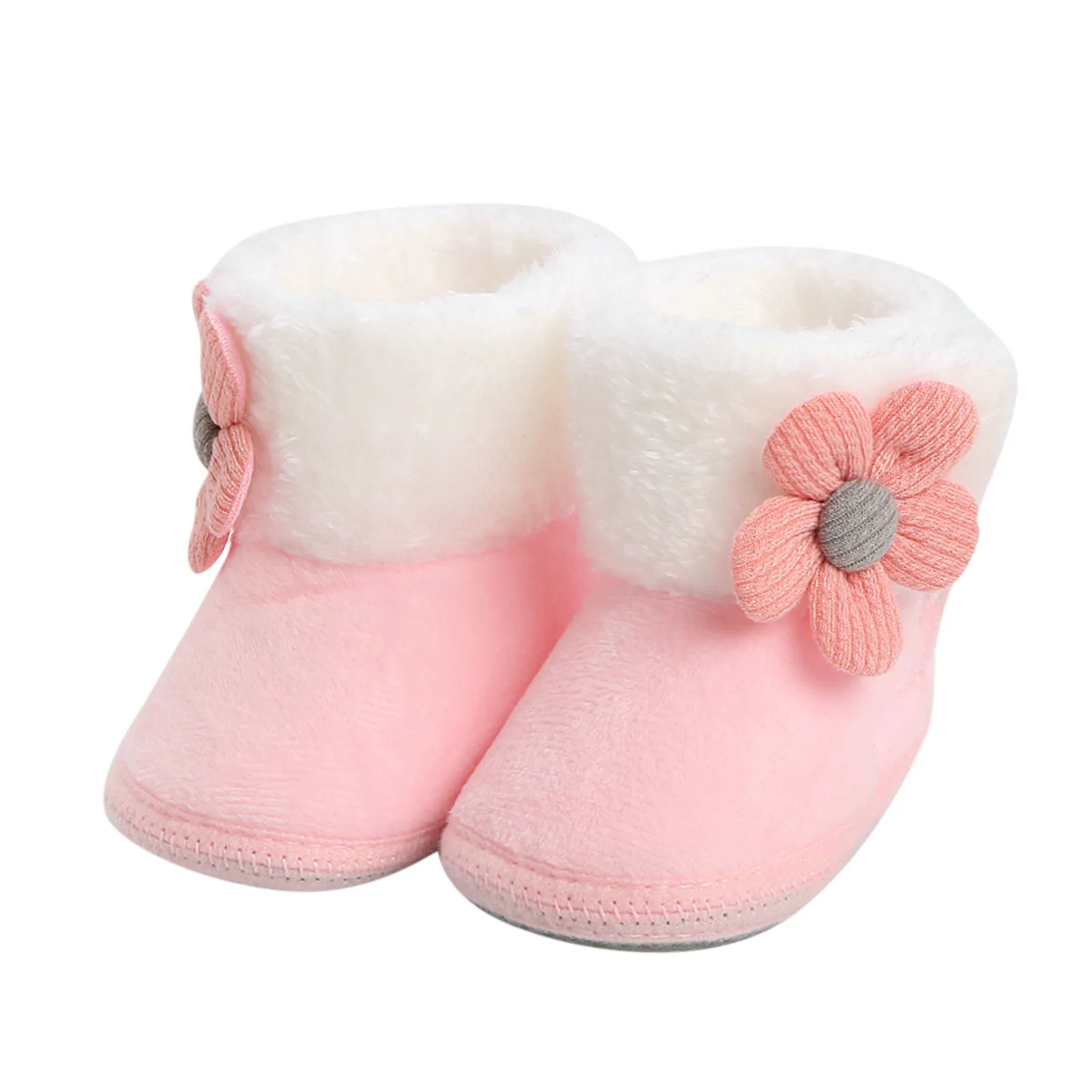 Newborn Baby Girls Boys Soft Booties Solid Pompom Snow Boots Infant Toddler Newborn Warming Shoes Fashion Shoes Zapatos NiñA