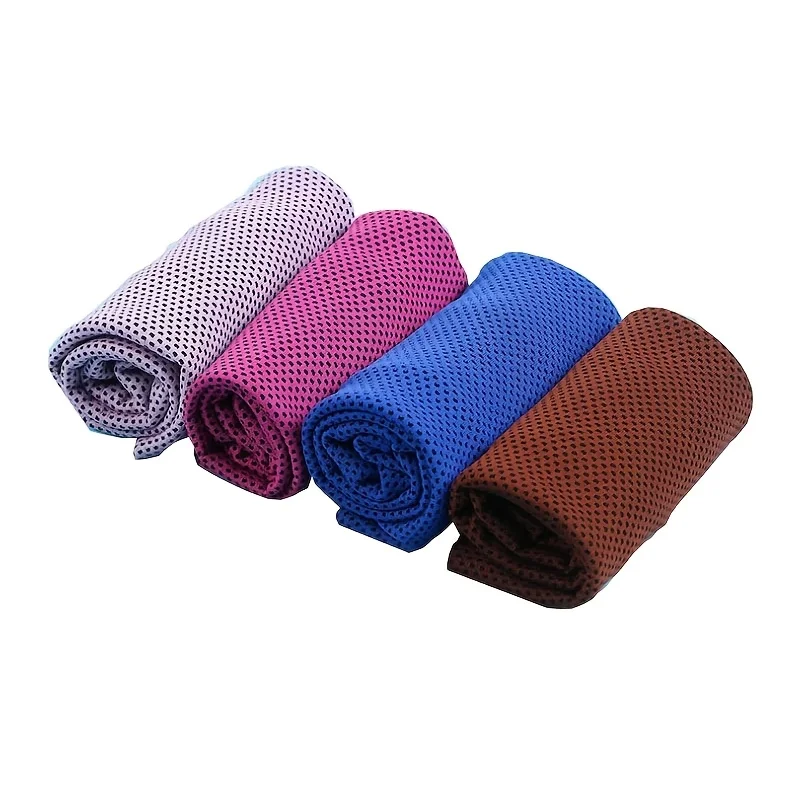 1/3/6Pcs Cooling Towels Quick Dry Polyester Sports Chilly Towel Sweat Wiping for Outdoor Work Labor Random Color