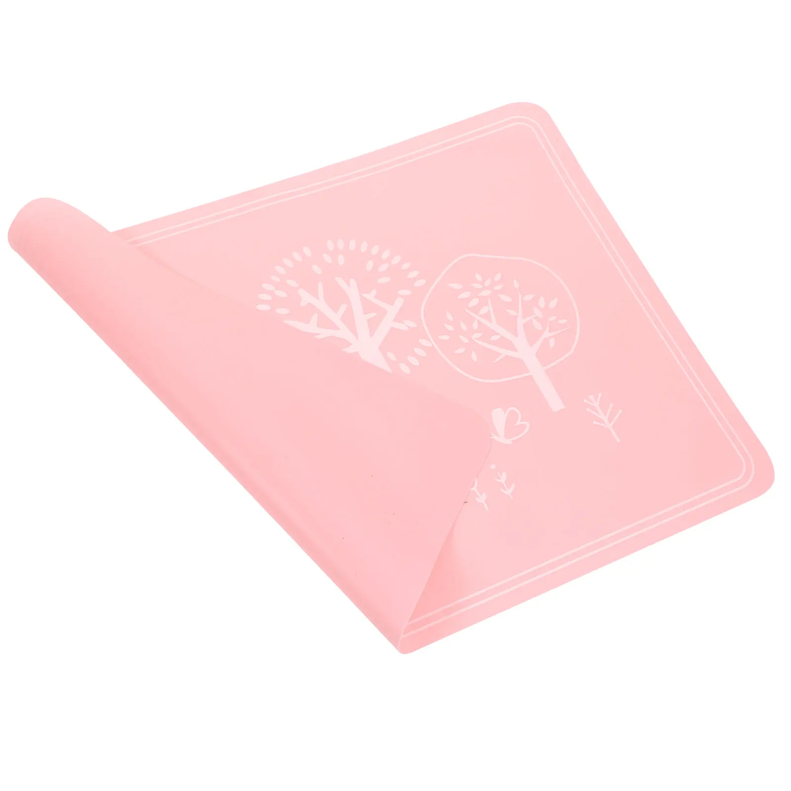 

Silicone Placemats 40X30Cm Food Grade Non-Stick Burn Resistant Flexible Lion Pattern Easy Roll Up For Camping