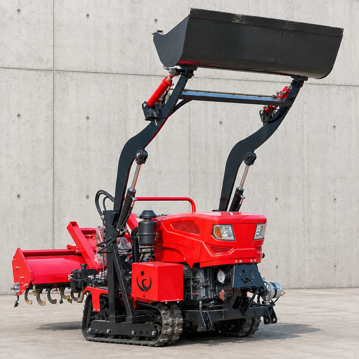 35HP Crawler Rotary Tiller Diesel Agricultural Cultivator for Farm Land Soil Preparation Customized Machine