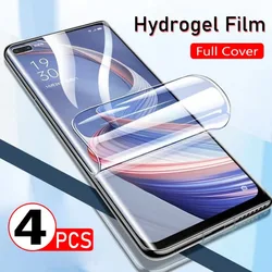 풀 커버 하이드로겔 필름, OPPO A94 A12 A54 A31 A32 A33 A53 A5 A9 2020 스크린 보호대, OPPO A74 A91 A92 A76, 4 개