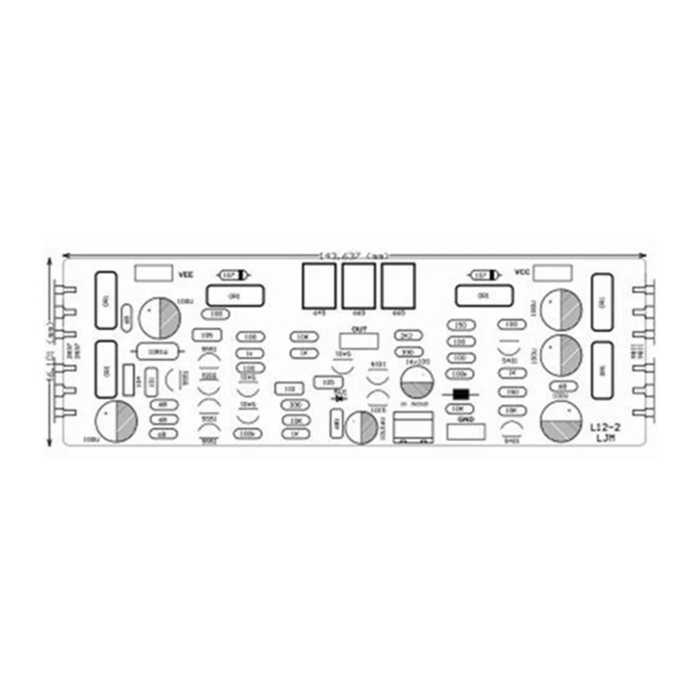 Placa amplificadora de potencia Dual LJM L12-2, 1 par, clase de baja distorsión, AB AMP