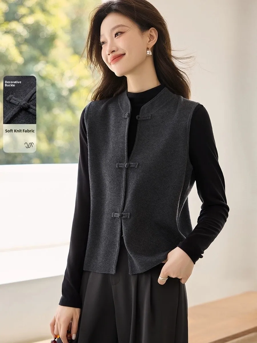 

Ele Simple Knitted Sweater Stand Collar Faionable Retro Sle Guangzhou Thirteenth Fac High End Women's Faion