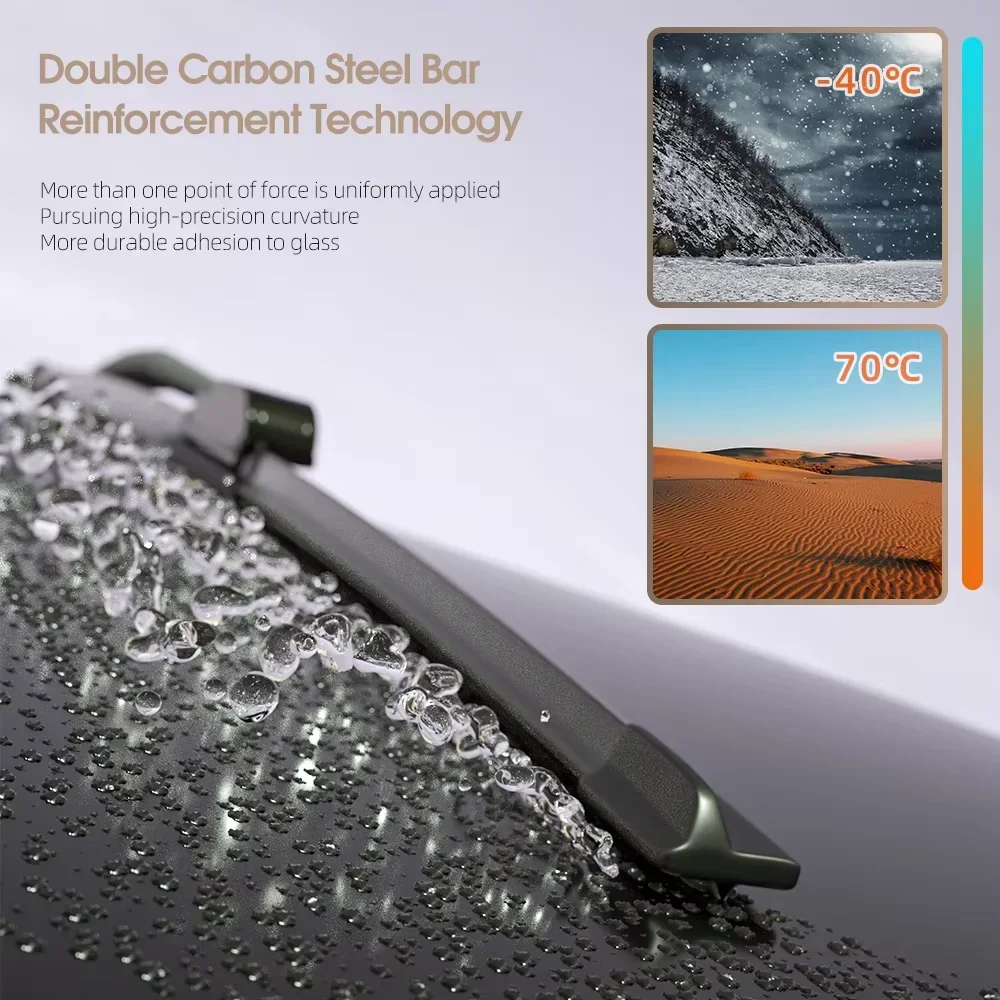 푸조 2008 P24 MK2 2019 - 2023 용 앞 와이퍼 블레이드 세트 앞 유리 윈드 스크린 윈도우 브러쉬 24 "16" 자동 업그레이드