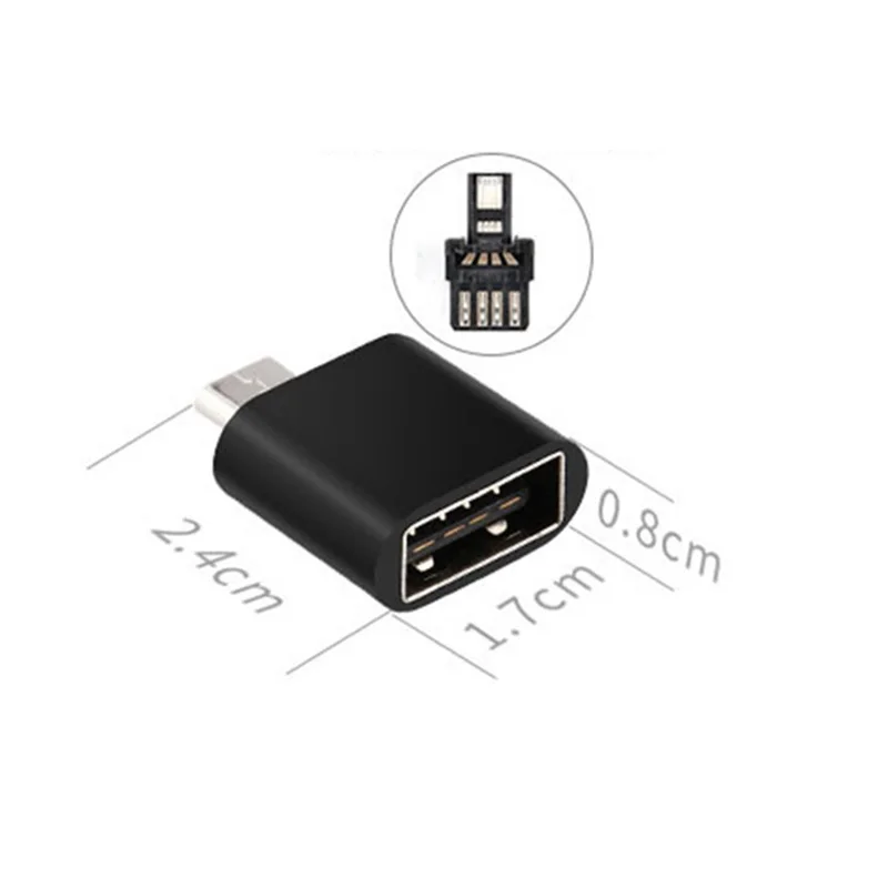 5pcs Universal USB Type C Adapter Mini OTG Micro USB To USB Converter For Android Phones Tablet Micro-USB to USB2.0 Connector q1