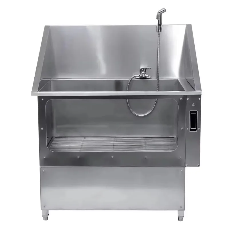 2026 Pet Surfing Bath Pool 304 Stainless Steel Surfing Sink Pet Bathtub