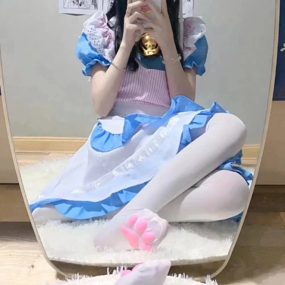 

Kawaii Cute Style Cat Paw Pad Stockings Long Length Harajuku JK Tights Gothic Lolita 3D Cat Claw Pantyhose Gift