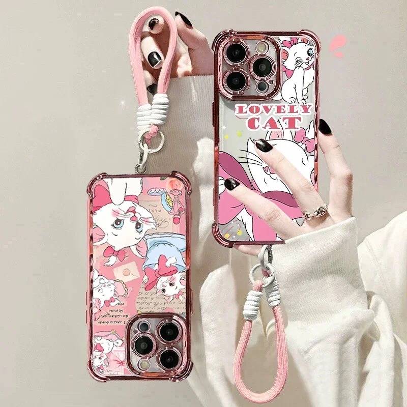 M-ماري القط اللوحة الوردي سلسلة الحال بالنسبة ممن لهم A2 A3 A5 A6 برو A5X A3X A16 A17 A38 A57 A15s A35 A16s A18 A60 A78 A98 A58 A79 غطاء #1