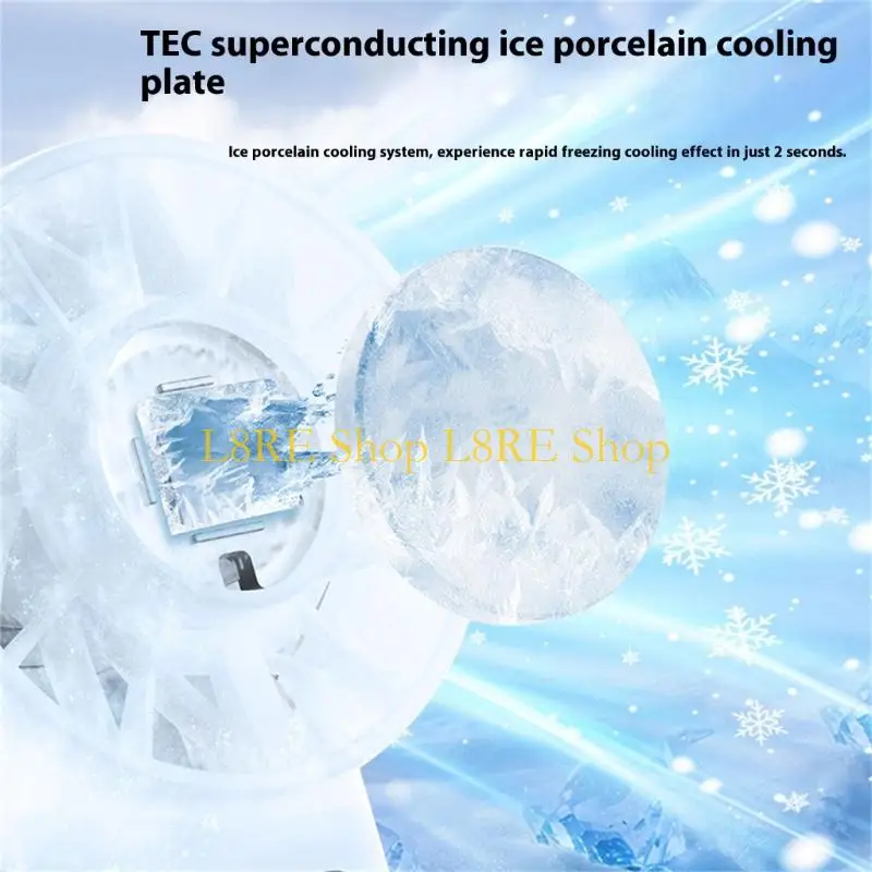 

L8RE Многофункциональный вентилятор с цифровым дисплеем Эффективный охлаждающий вентилятор Мощный вентилятор 5200 мАч