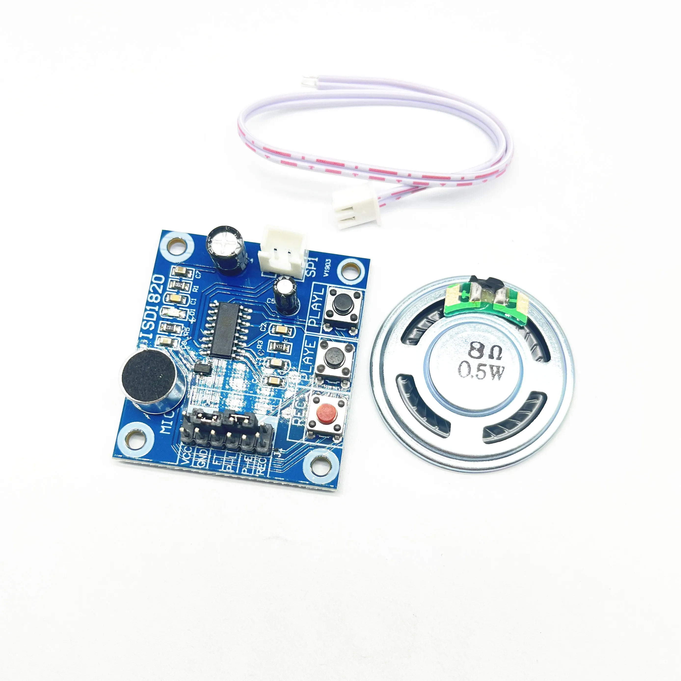 ISD1820 Sprachaufzeichnungs-Recorder-Modul mit Mikrofon, Sound, Audio, Lautsprecher, Mikrofone