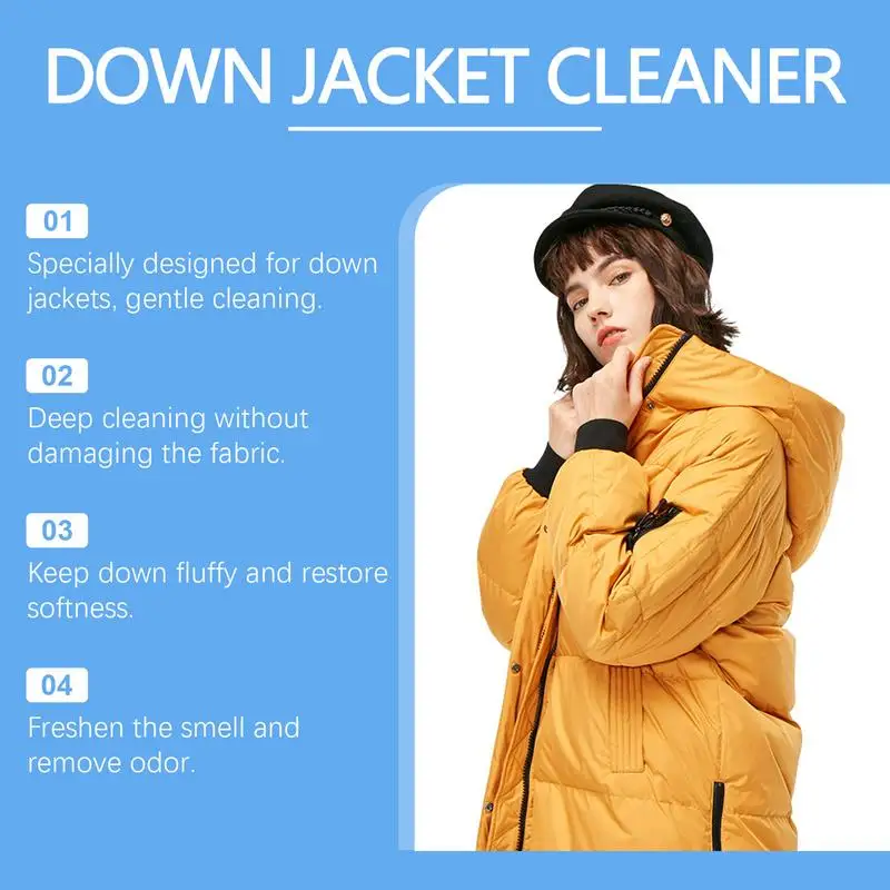 Two-in-one windbreaker dry cleaning agent 100ml down detergent Clothes detergent with brush Mild neutral detergent