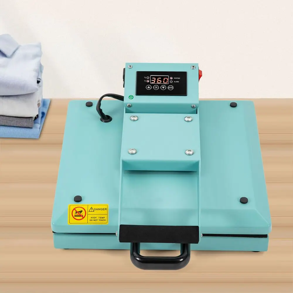 15"x15" Digital Heat Press Machine - Auto Pressure Clamshell for T-Shirt & Sublimation