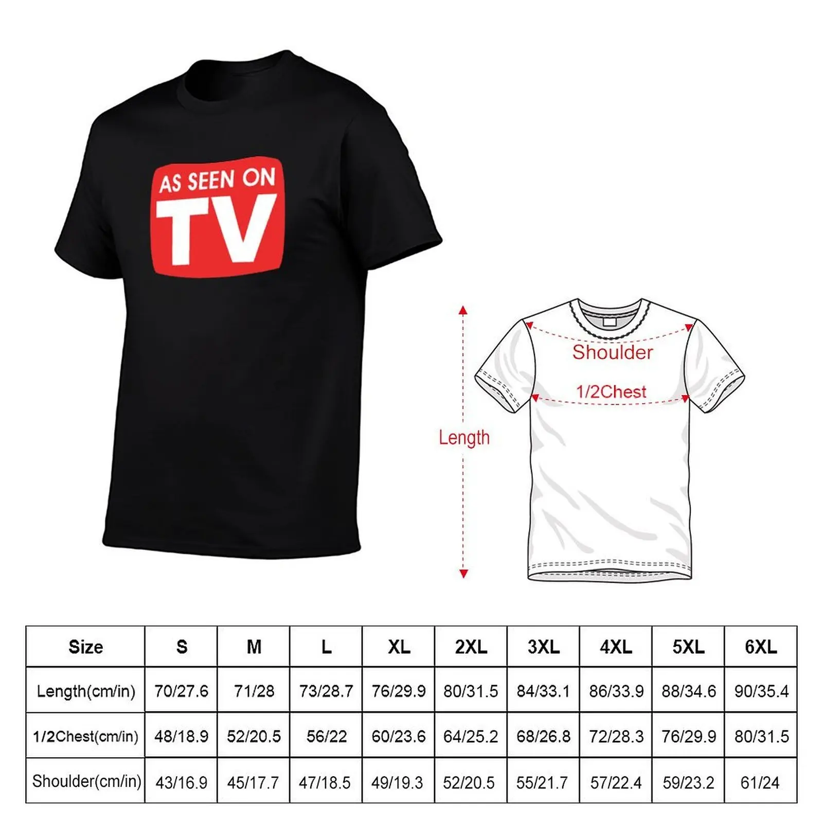 Come visto in TV T-shirt maglietta essenziale maglietta in cotone nero tinta unita per magliette da uomo con stampe T-shirt