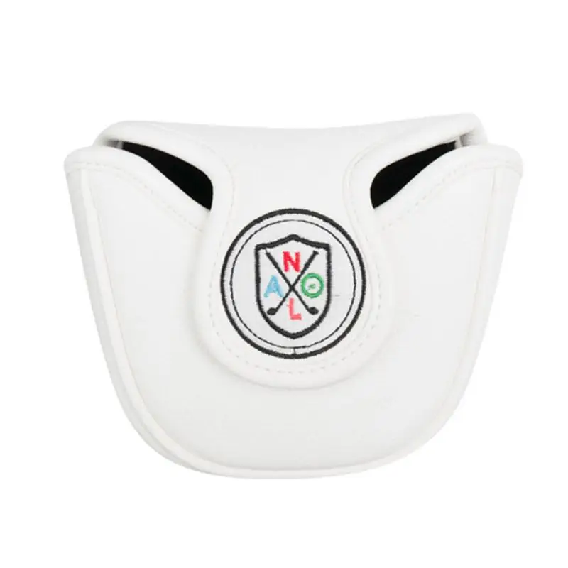 

Чехол для клюшки для гольфа, чехол для клюшки из искусственной кожи, водонепроницаемая защитная пленка с рисунком черепа, магнитная пряжка, спортивные аксессуары на открытом воздухе