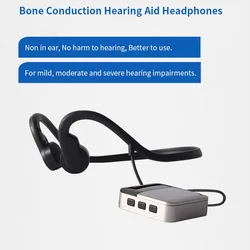 Bone Conduction Hearing Aids For Deafness Bluetooth Waterproof Noise Canceling Hearing Amplifier Wireless Headset For Elderly