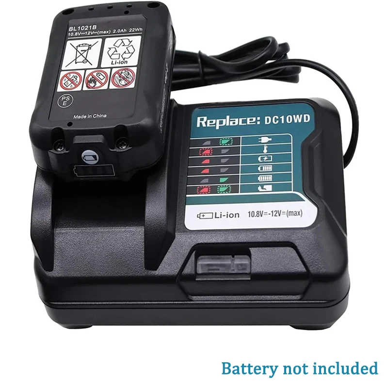 Replacement DC10WD for Makita Battery Charger 10.8V 12V DC10WD DC10SB DC10WC BL1015 BL1016 BL1021B BL1041B Quick Charger