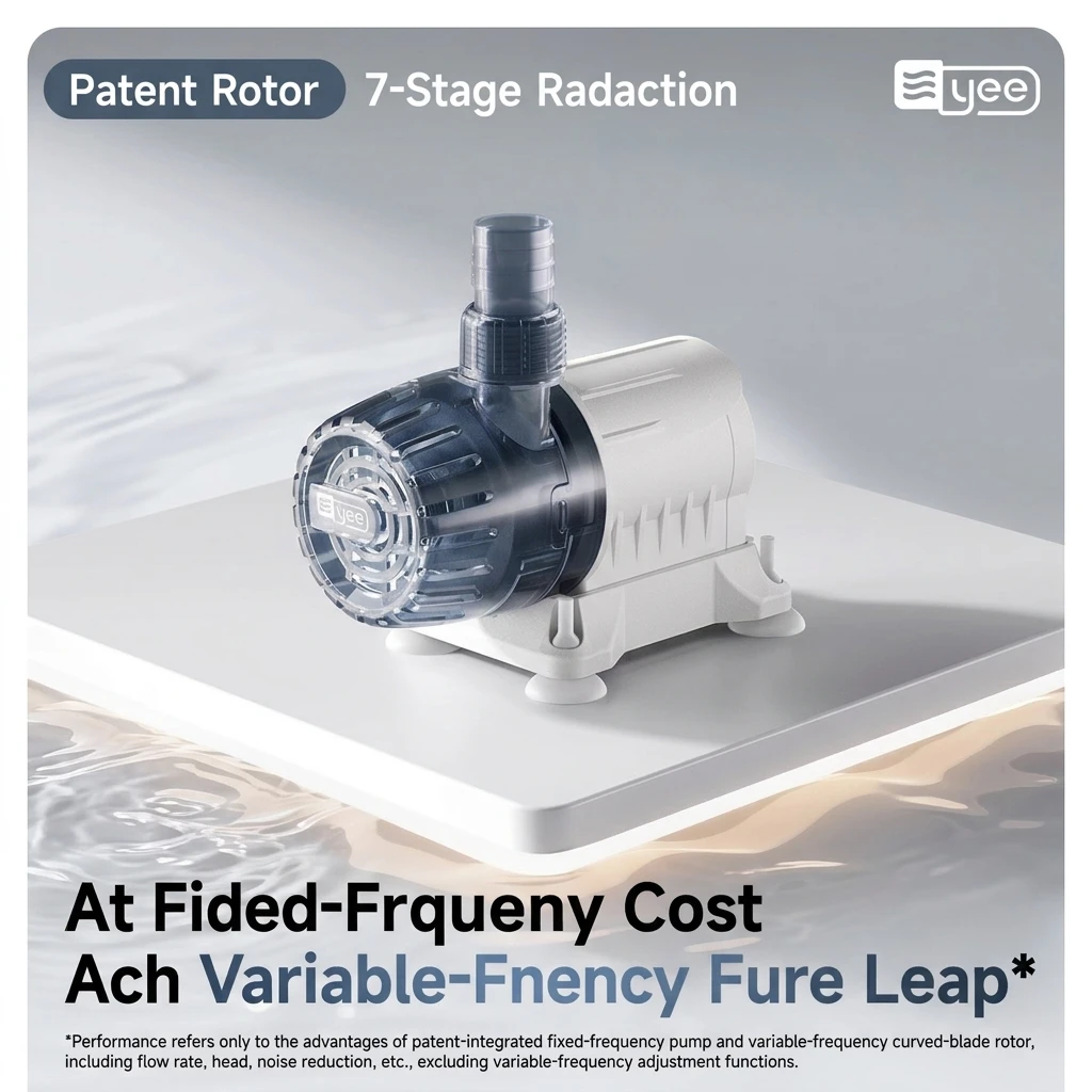 

Amphibious Aquarium Water Pump Quiet Submersible Pump Ceramic Shaft All-Copper Motor 7-Layer Noise Reduction Kit System