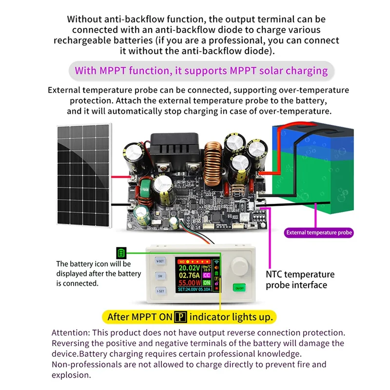 

【Купите это-нечно!】XY12522S Понижающий преобразователь постоянного тока с ЧПУ, 125 В, 2000 Вт, лабораторный регулятор мощности, постоянное напряжение и ток, зарядка Mo