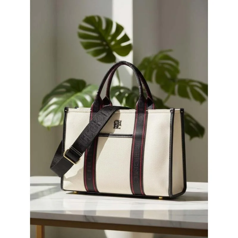 

CH Classic Minimalist Design High Quality Ladies Handbag 2026 New Women Canvas Shoulder Bag Daily Commute Shopping Tote Bag