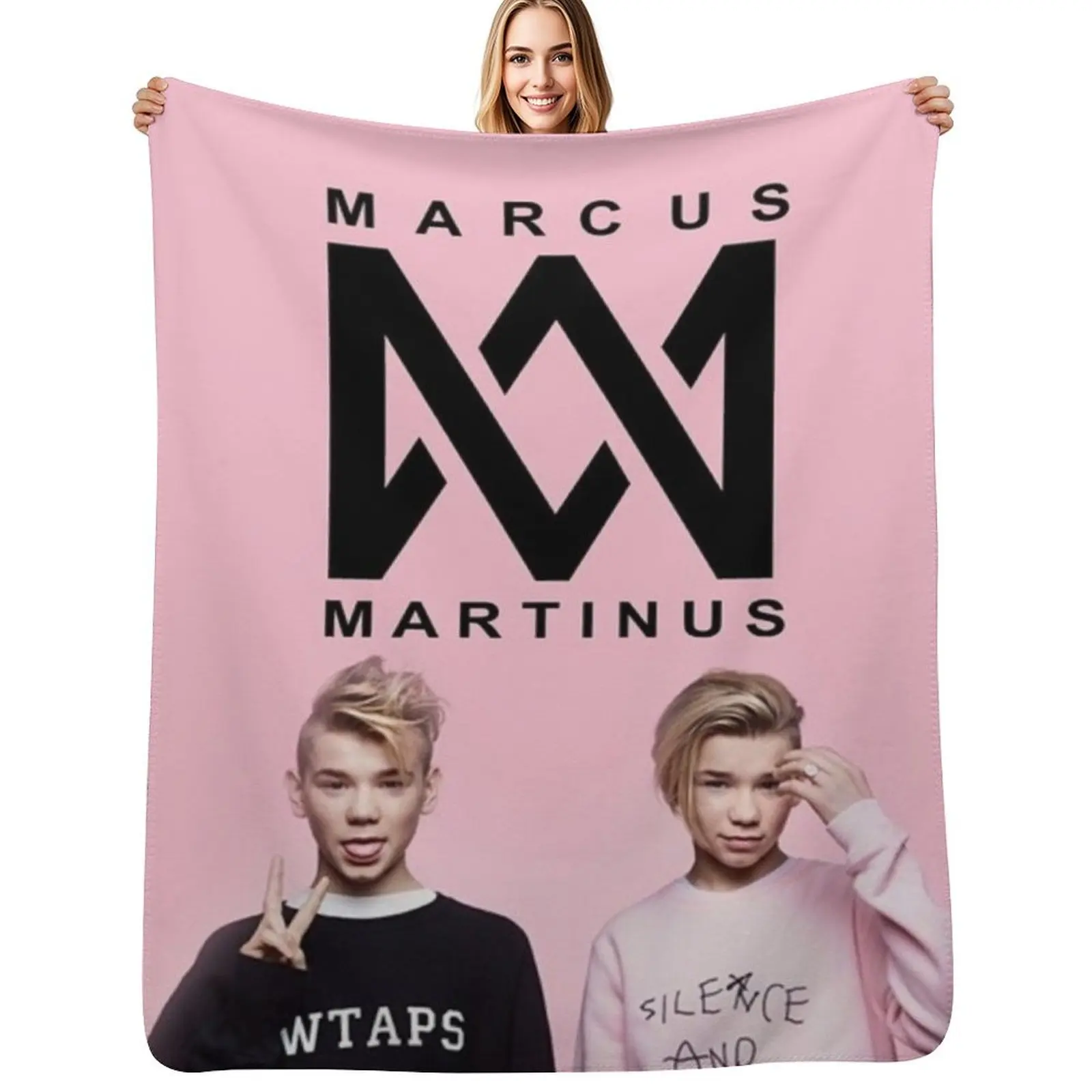 

Pinky Throw Blanket Stylish Warm Blanket for Living Room Bedroom