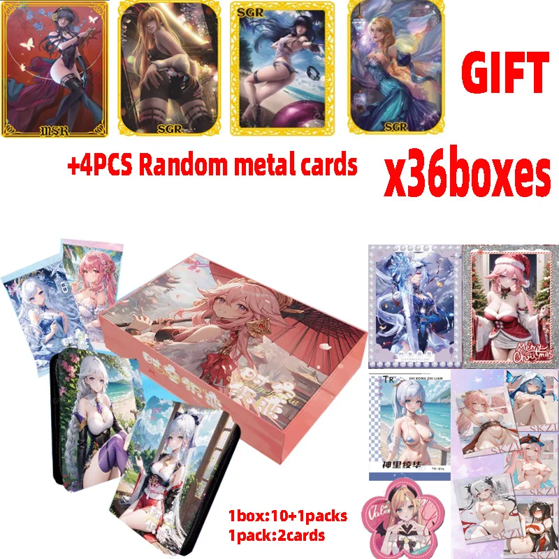 

2024 Wholesale Original Case 36boxes Lika "Time and Space Weaving Love" Booster Box Tcg Swimsuit Bikini Feast TCG Booster Box