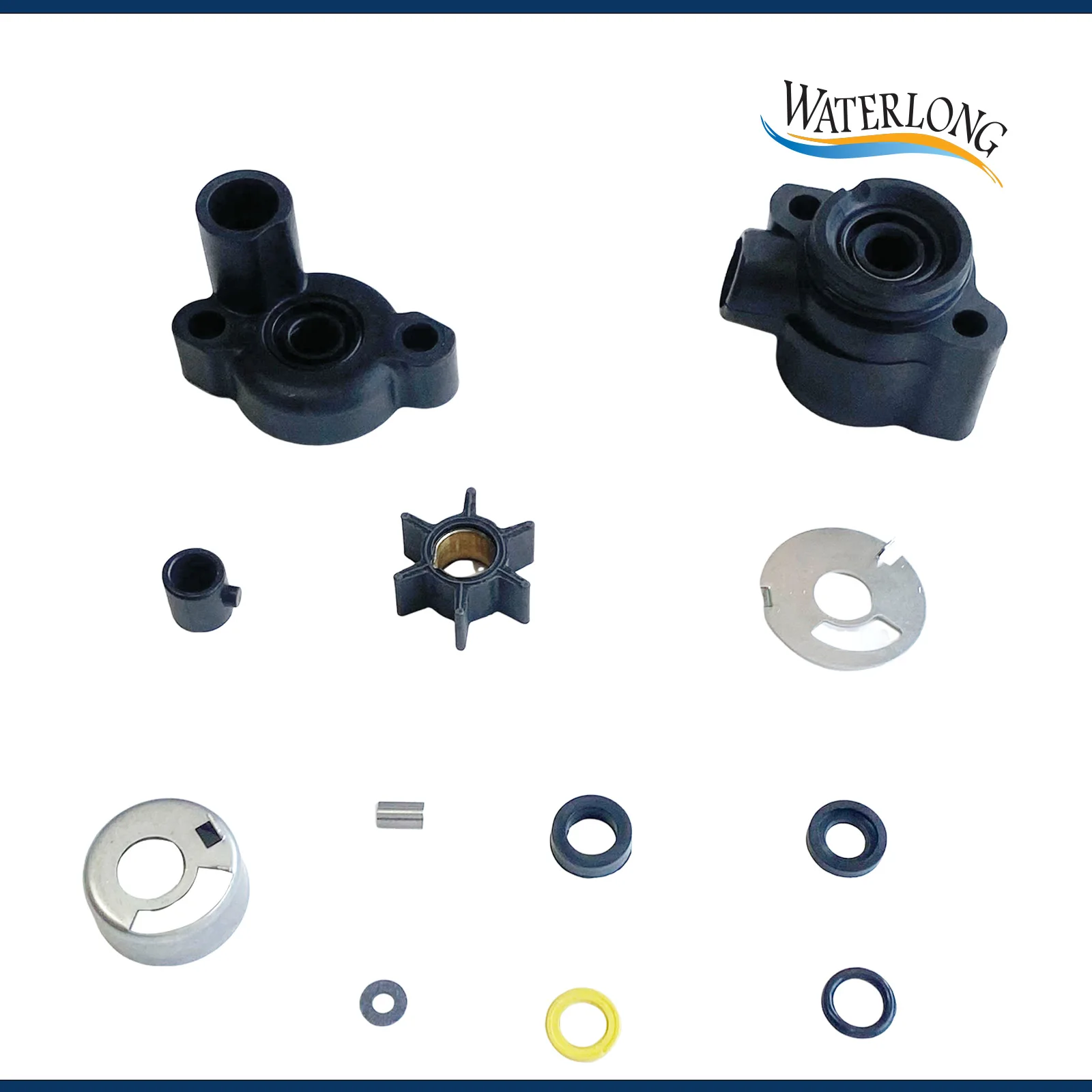 WATERLONG 70941A3 Water Pump Impeller Replaces for Mercury 2 Strokes 4hp 5hp 7hp 8hp 9hp 40hp Outboard