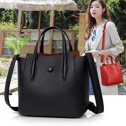 2024 Fashionable Message Girls Handbags Bucket Shoulder Popular Women Bags Multi-Zipper Leisure Daily Casual PU Leather For Work