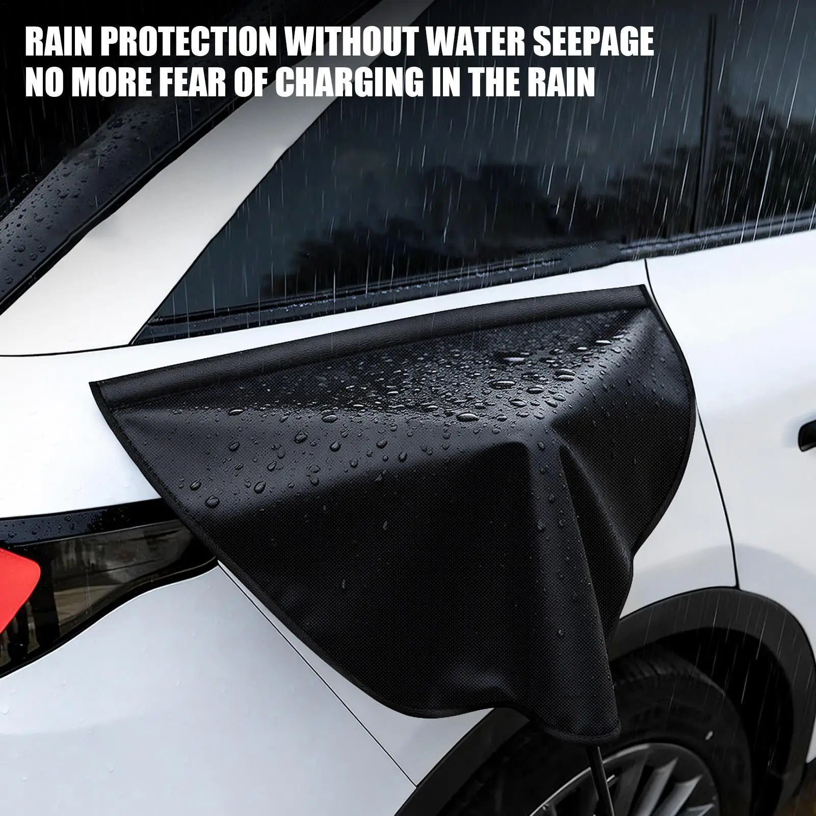 

EV Charge Port Cover Magnetic Rainproof Protector EV Car Charging Port Cover for Damage Outdoor Long Trip for Truck SUV RV