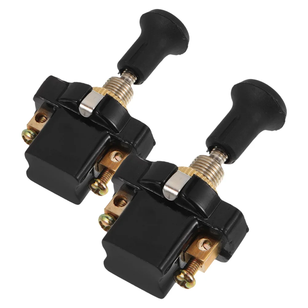 

2Pcs Headlight Switch Universal 12V 24V Single Pull Control for Truck Lighting Auto Pull Switch Light Fixture Replacement