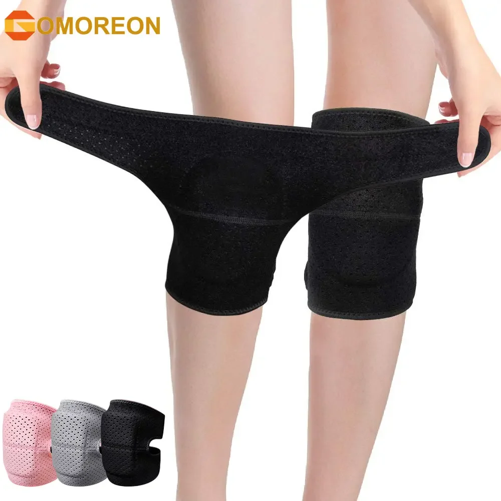 Adjustable Knee Pad, Sponge Knee Brace Breathable Flexible Elastic Knee Support for Football Volleyball Dance Skating Sports