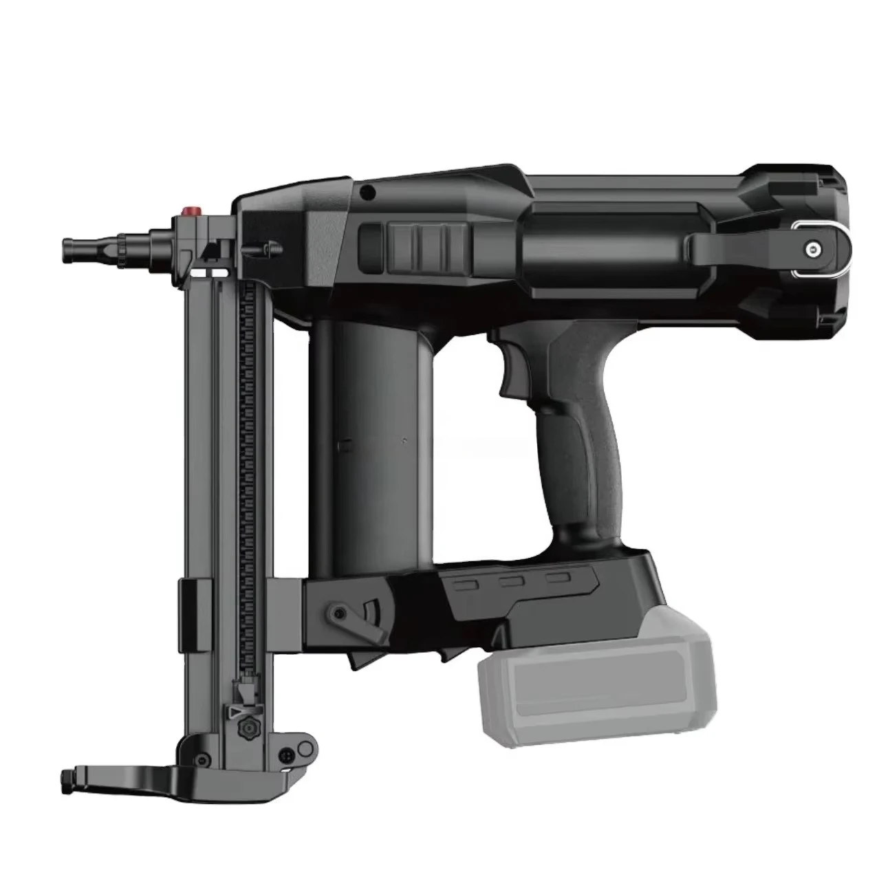 Industrial Brushless 15-40mm Nail Length 4.0AH Battery Cordless Concrete Nailer Fastener Tool High Pressure Steel Nail Gun 800